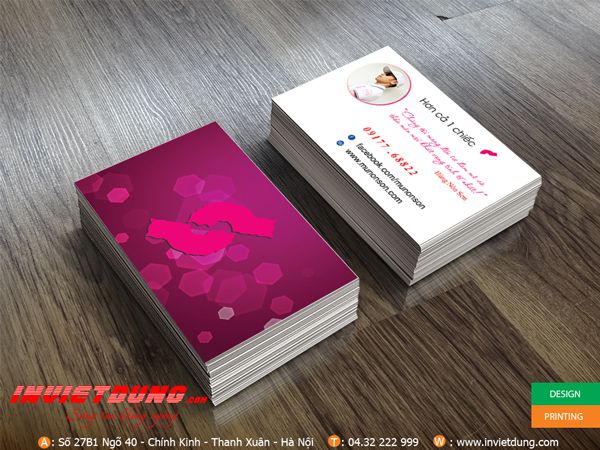 Mẫu card đa sắc màu cho cửa hàng nón sơn